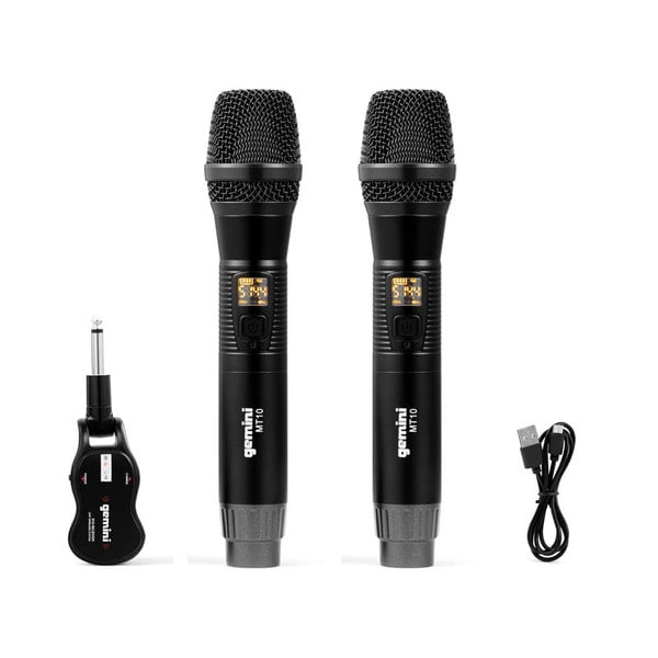 Main product image for Gemini GMU-M200 Professional Plug & Play Wireless Rechargeable UHF Handheld Microphone Pack235-166